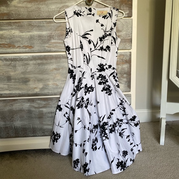 Grace Karin Dresses & Skirts - Grace Karin White Black Floral Dress
